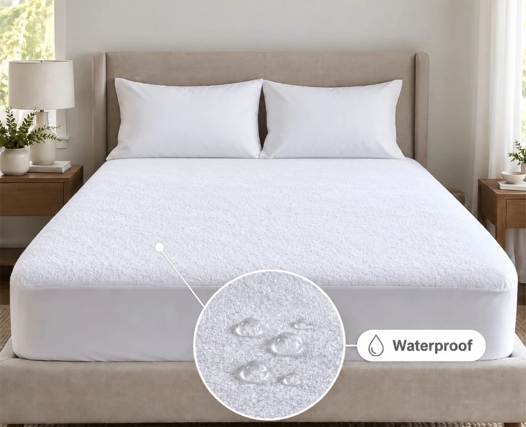 Queen and king sizes Terry Bamboo Mattress Protector