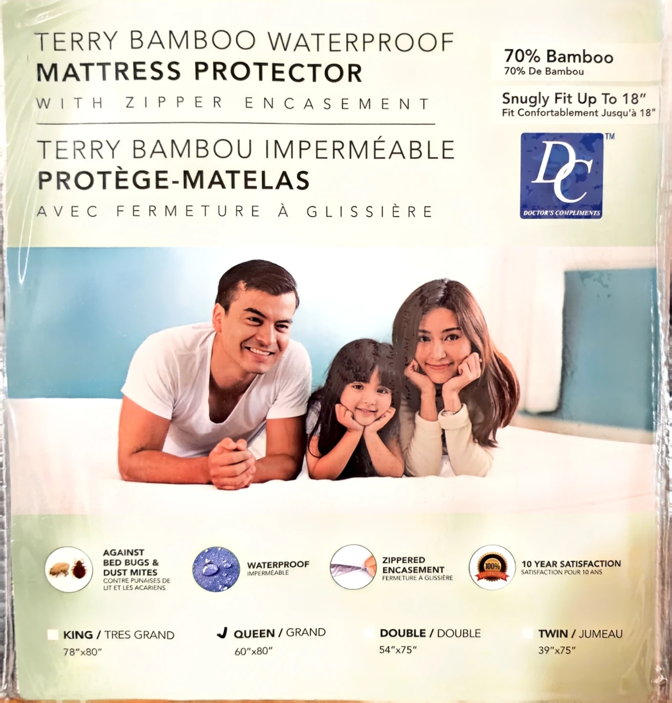 Queen and king sizes Terry Bamboo Mattress Protector - photo 3