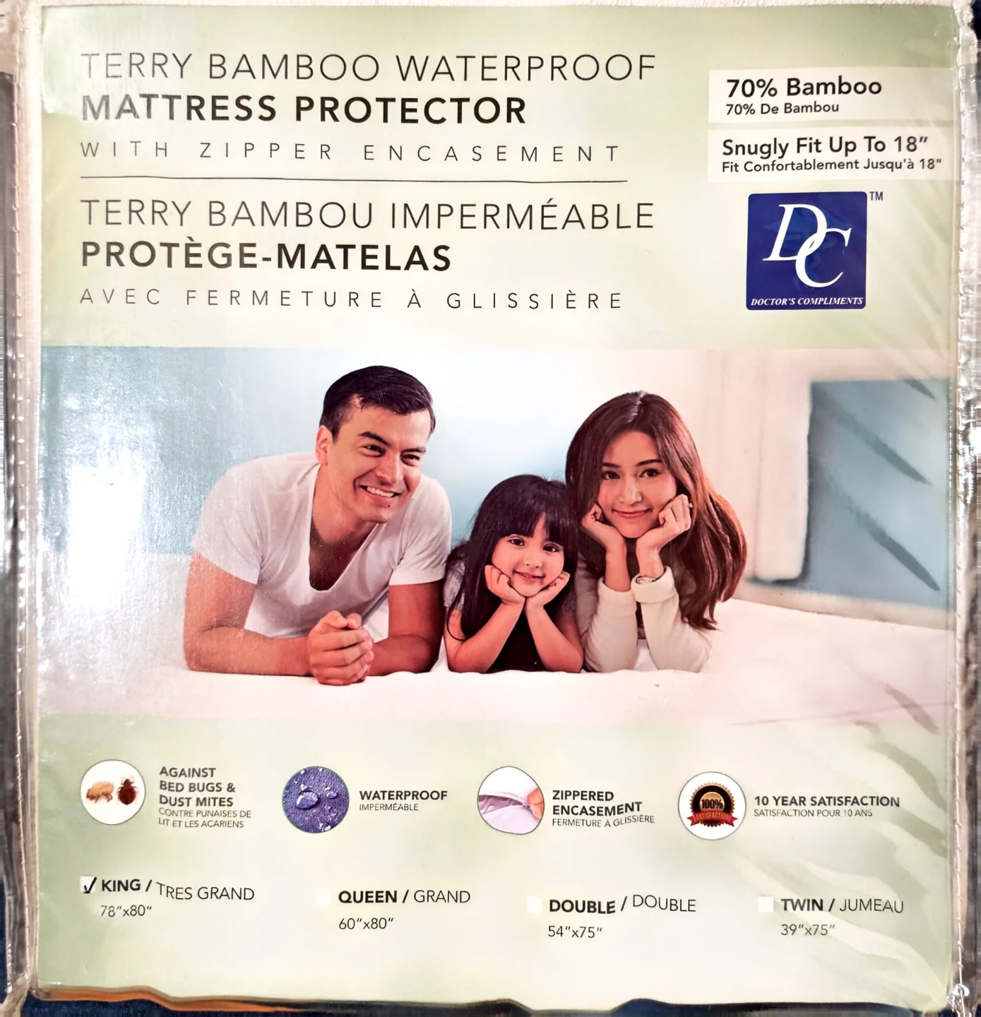 Queen and king sizes Terry Bamboo Mattress Protector - photo 4