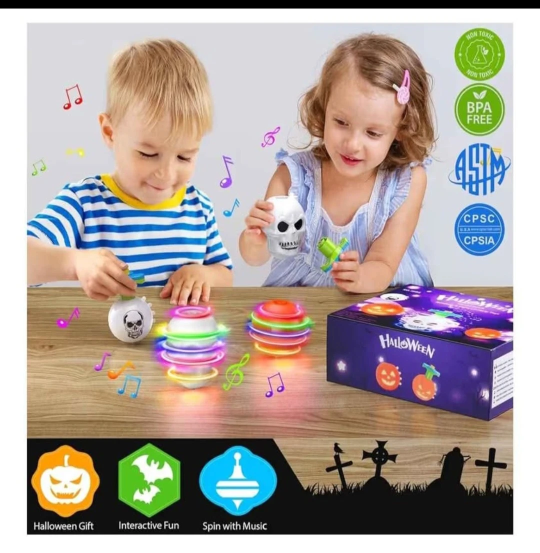 Halloween Spinning and Light Up Party Toys, 6 Pcs - photo 4