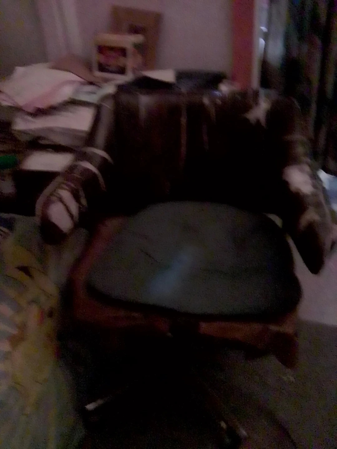 Vintage Brown Leather Office Chair
