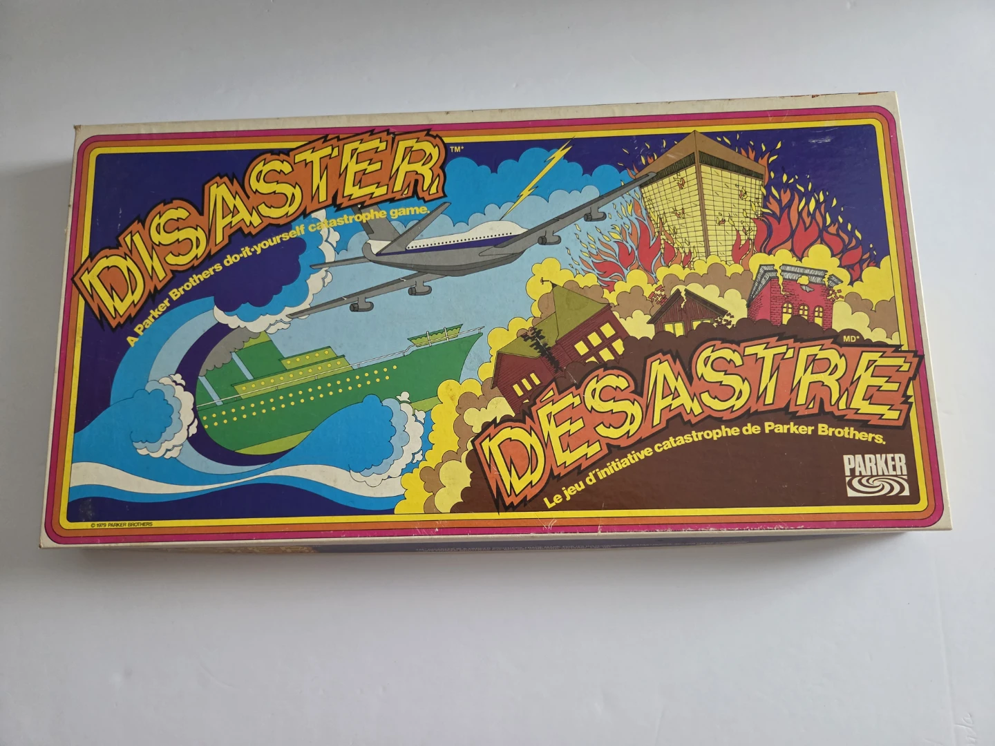 Vintage 1979 Parker Brothers Disaster Board Game