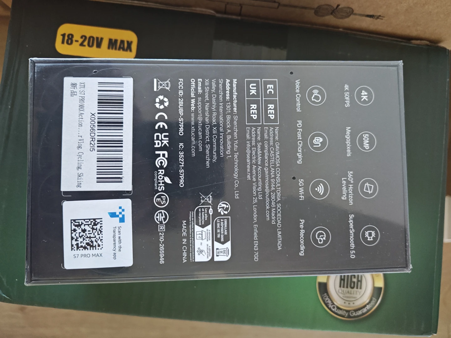 XTU S7Pro Max 4K Action Camera - photo 2