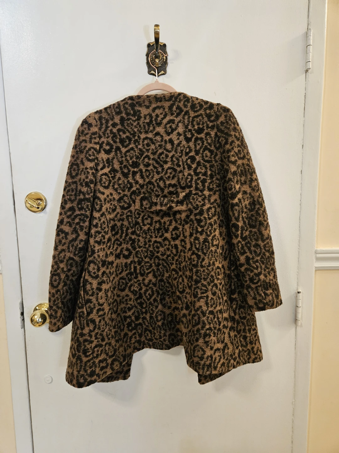 Zara Leopard Print Coat Size Small - photo 4