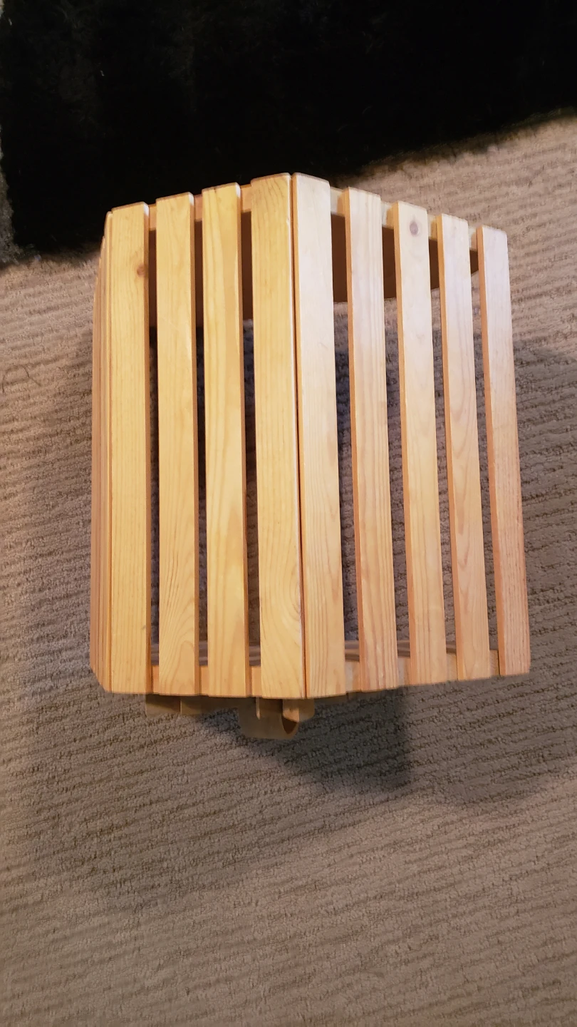 Wooden Basket Approx 14 in w x 10 in high. - photo 3