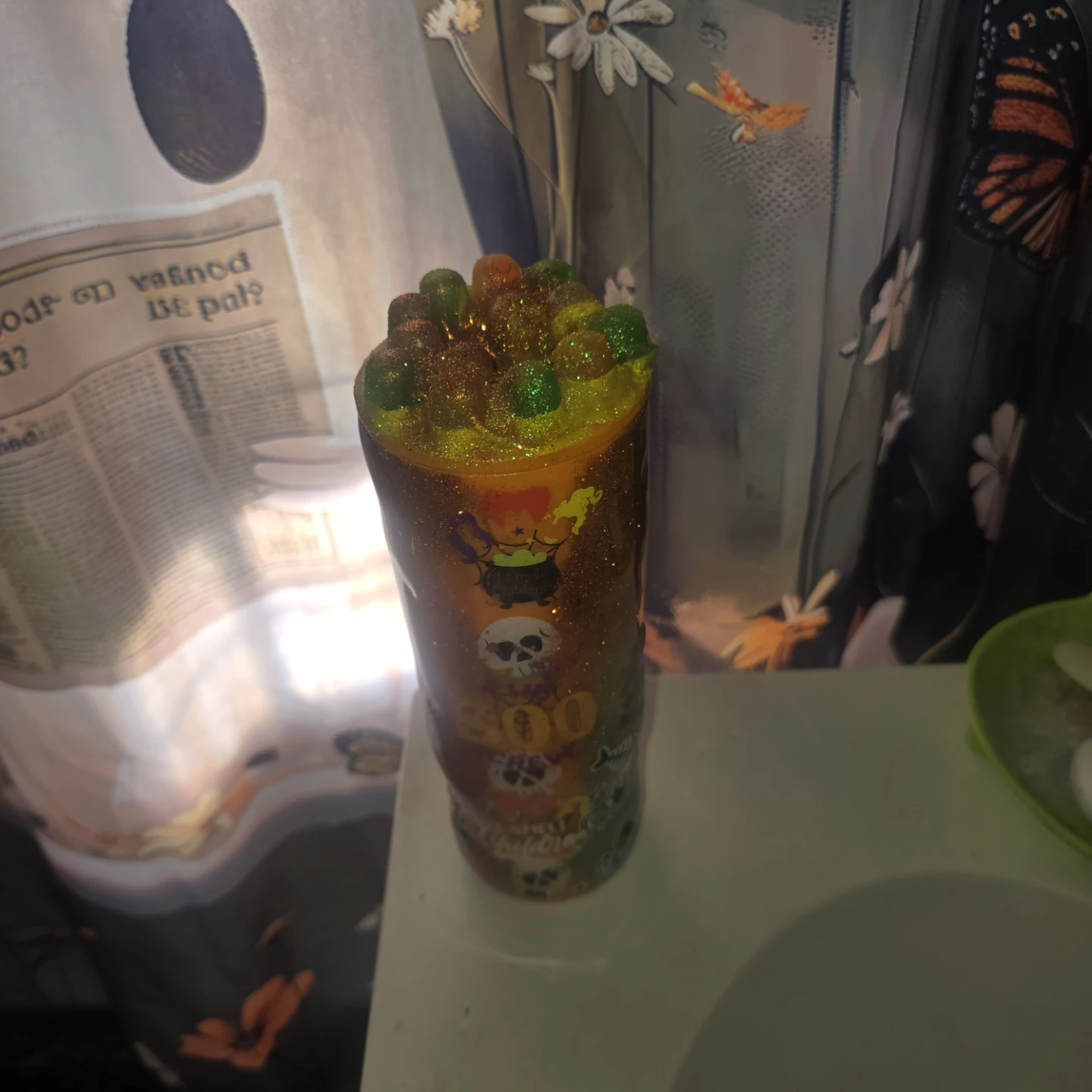 Halloween Hocus Pocus Glitter Tumbler