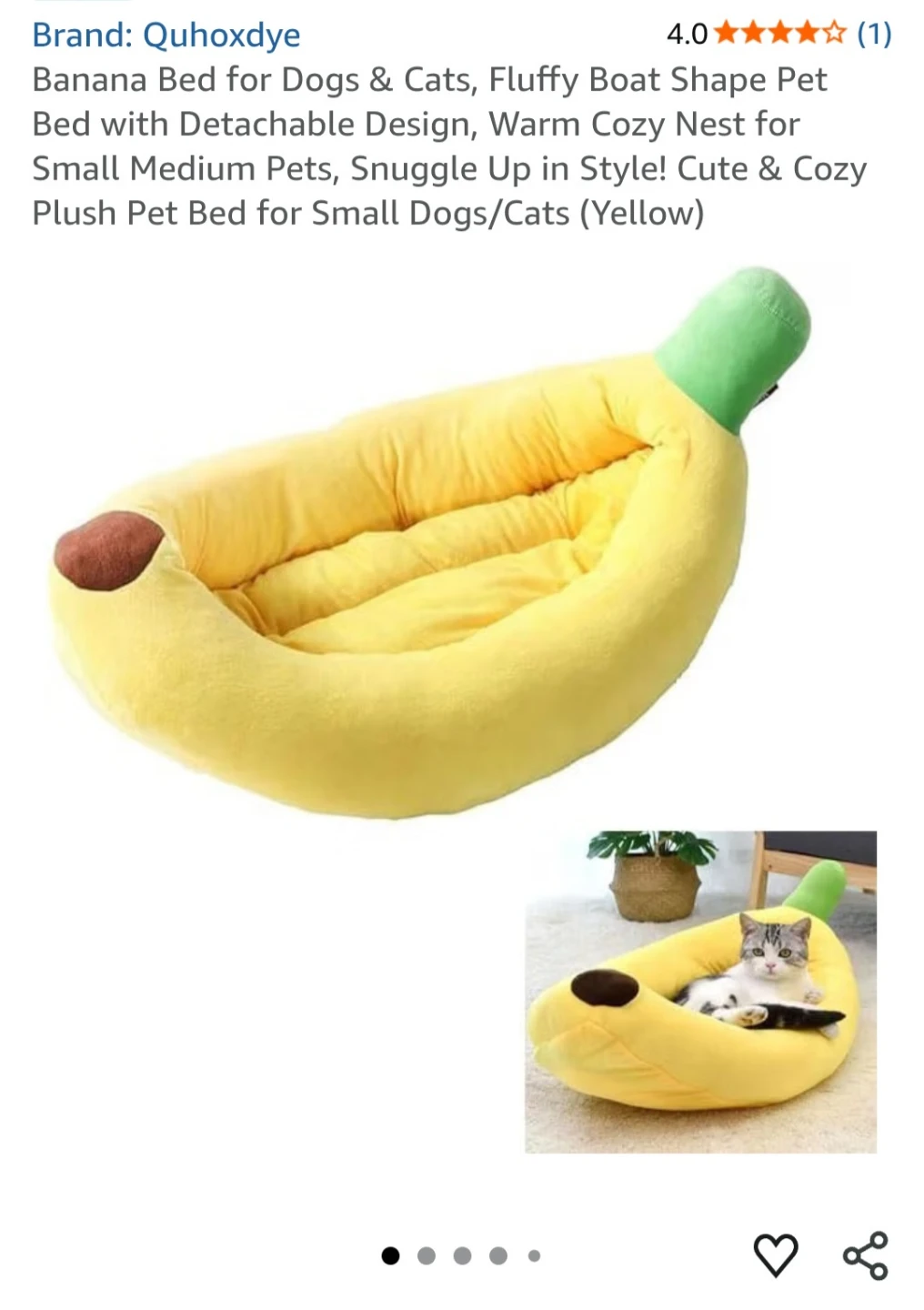 Banana Pet Bed-small