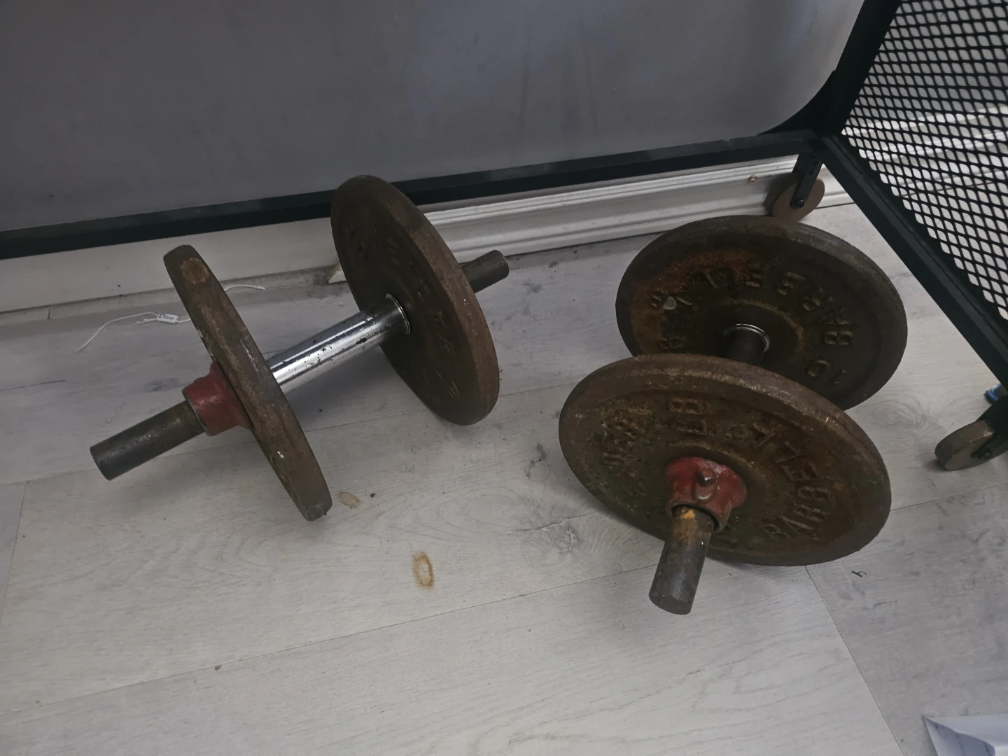 Pair of Weider Adjustable Dumbbells