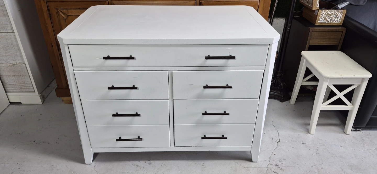White 7-Drawer Bedroom Dresser - photo 5