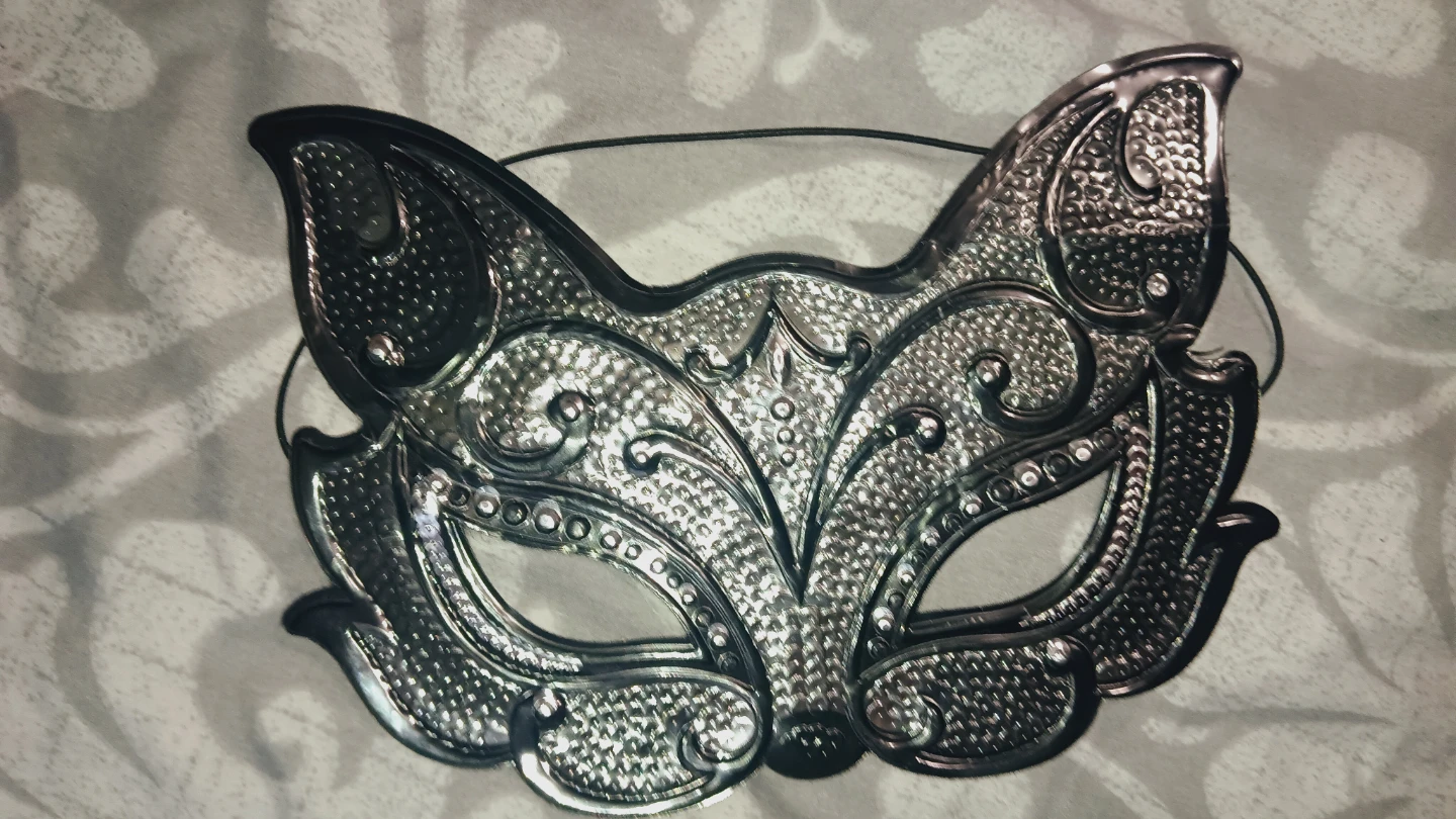 Cat Masquerade Set with Mask, Choker, and Sleeves - photo 2