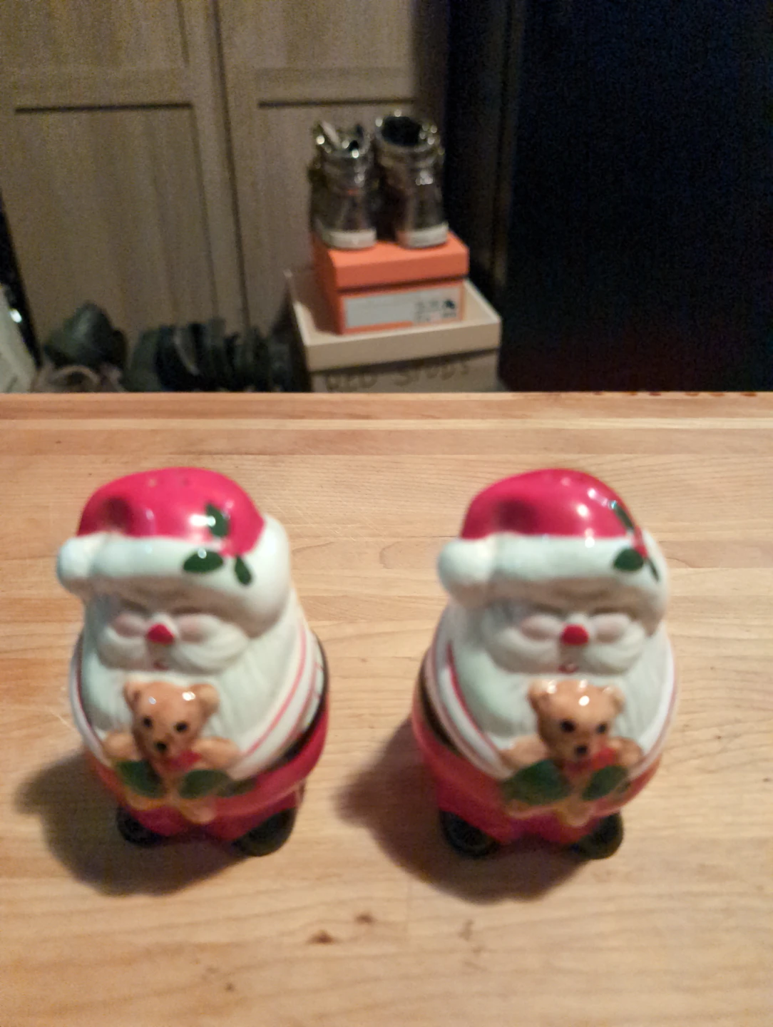Vintage Santa Claus Salt and Pepper Shakers