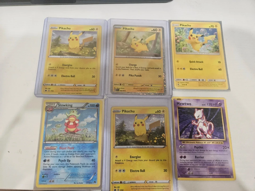 Set of 6 Pokemon Trading Cards