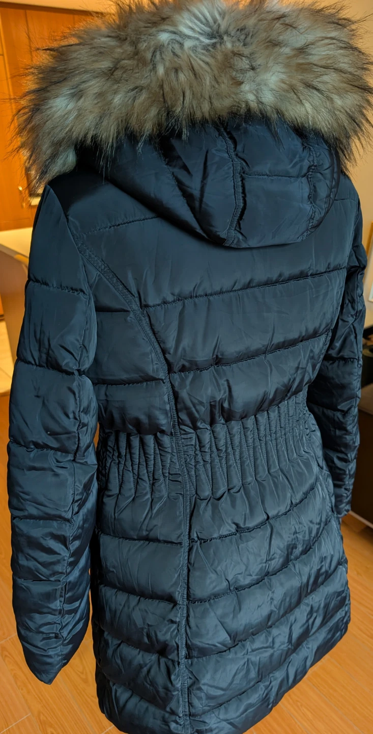 Laundry Black Puffer Coat with Faux Fur Hood - photo 4