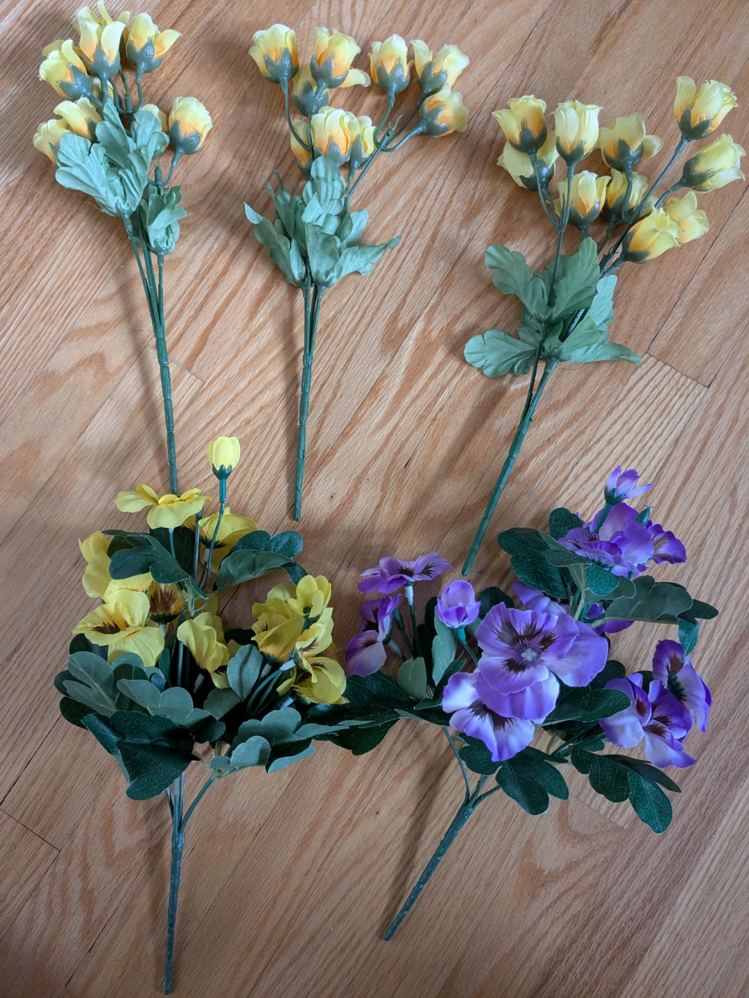 Set of 5 Artificial Flower Stems