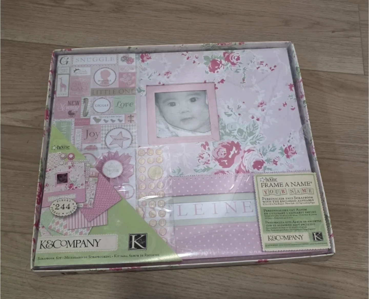 K&Company Little House Baby Girl Scrapbook Kit