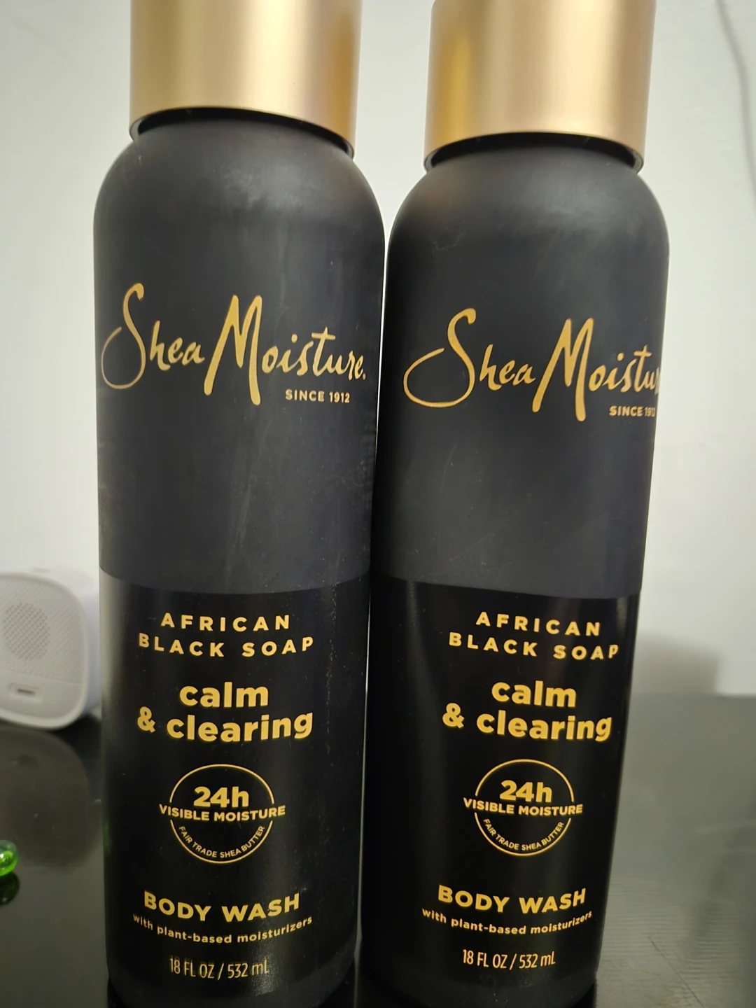 2 SheaMoisture African Black Soap Body Wash Bottles