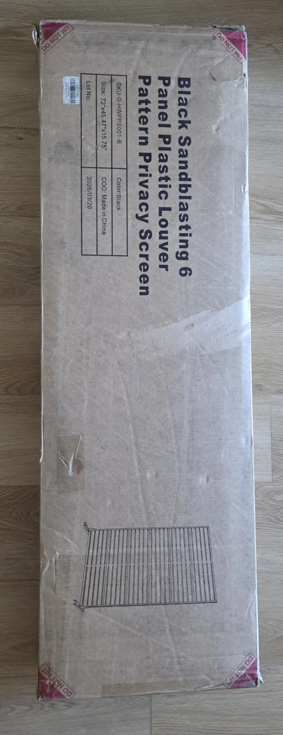 Indoor / Outdoor Privacy Screen (HDPE, Black) - Brand New - photo 5