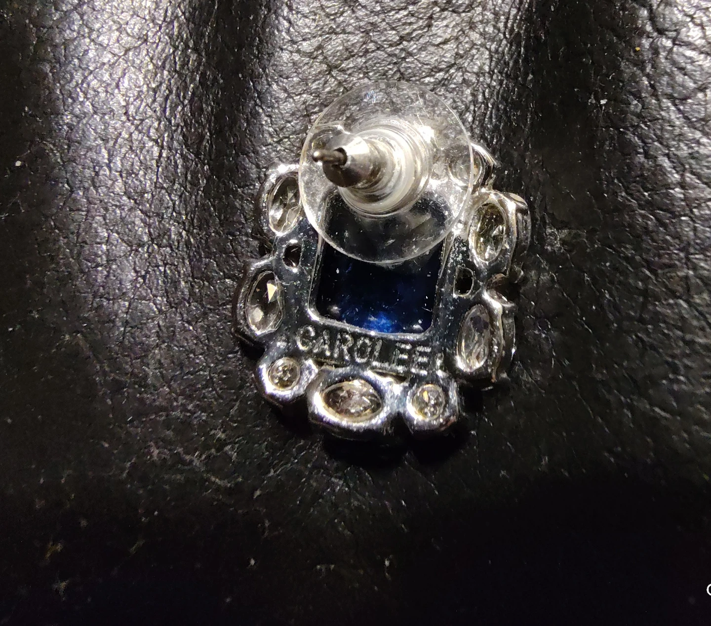 Carolee blue stone stud earrings - photo 2