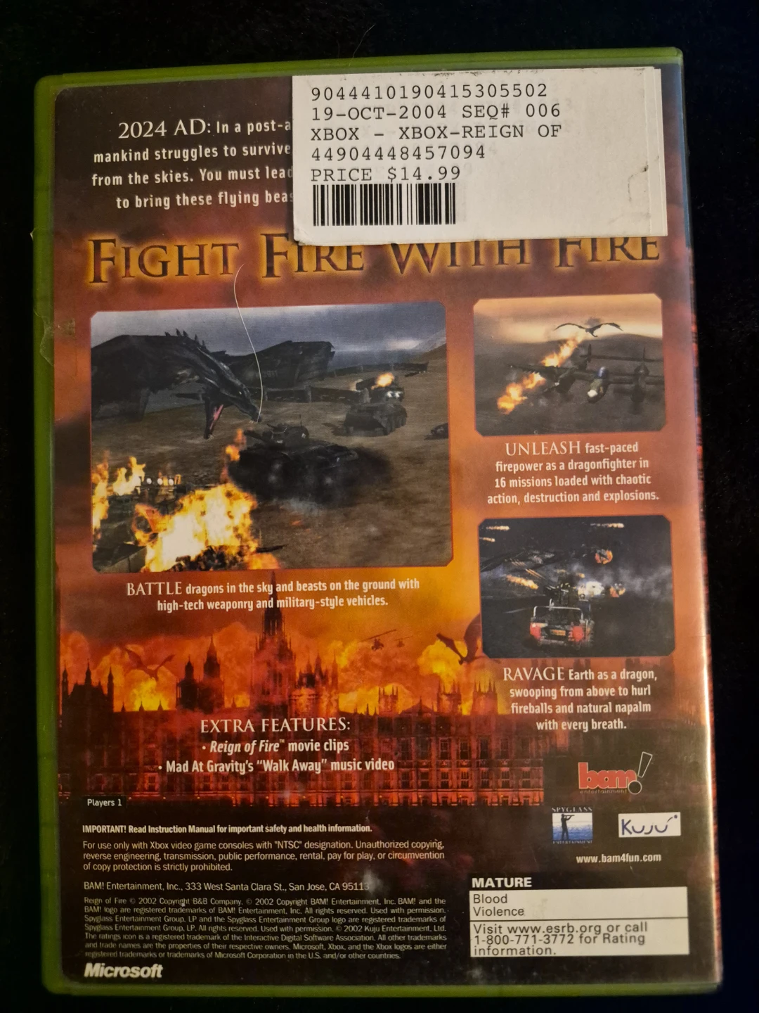 Reign of Fire for Original Xbox - photo 2