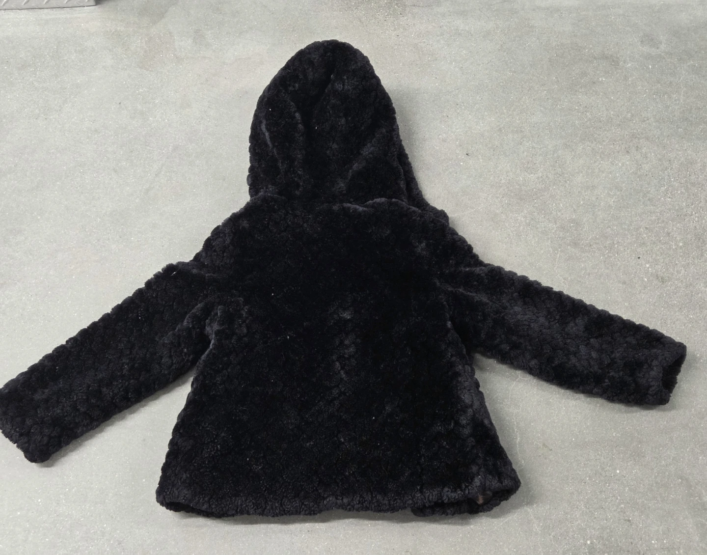 Catherine Malandrino Black Faux Fur Hooded Jacket - photo 2