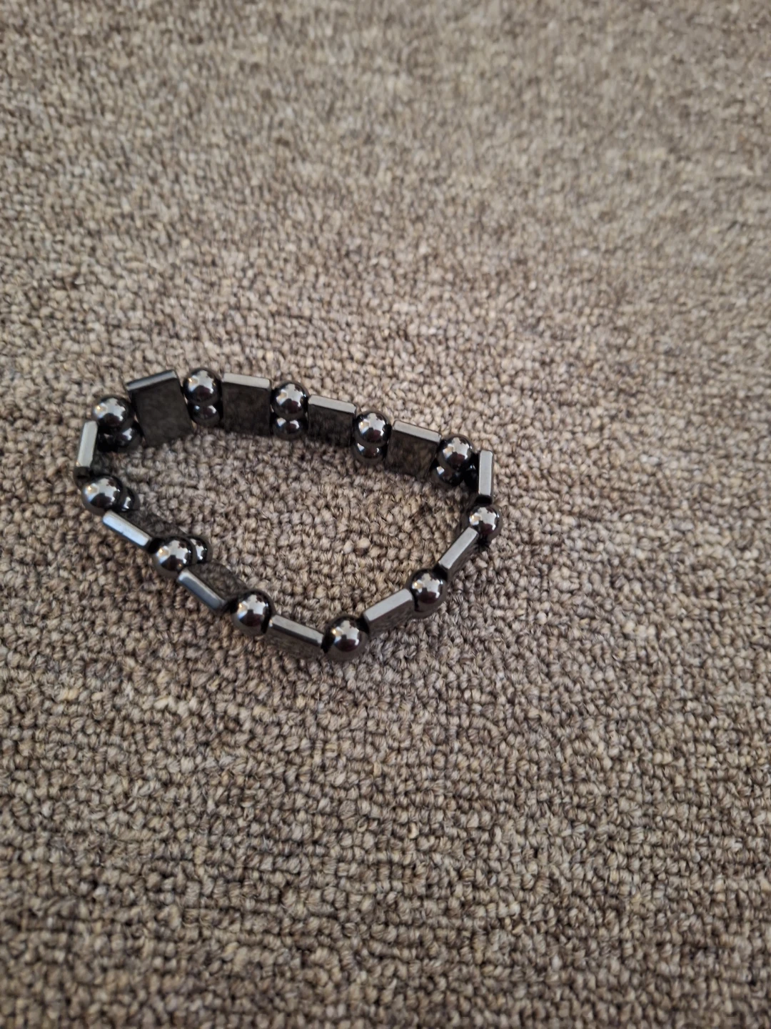 Magnetic hematite bracelet