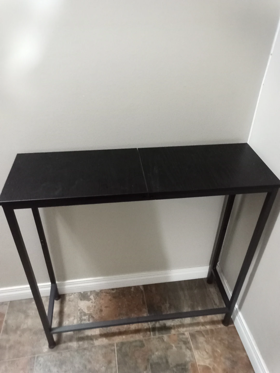 Black Metal Console Table