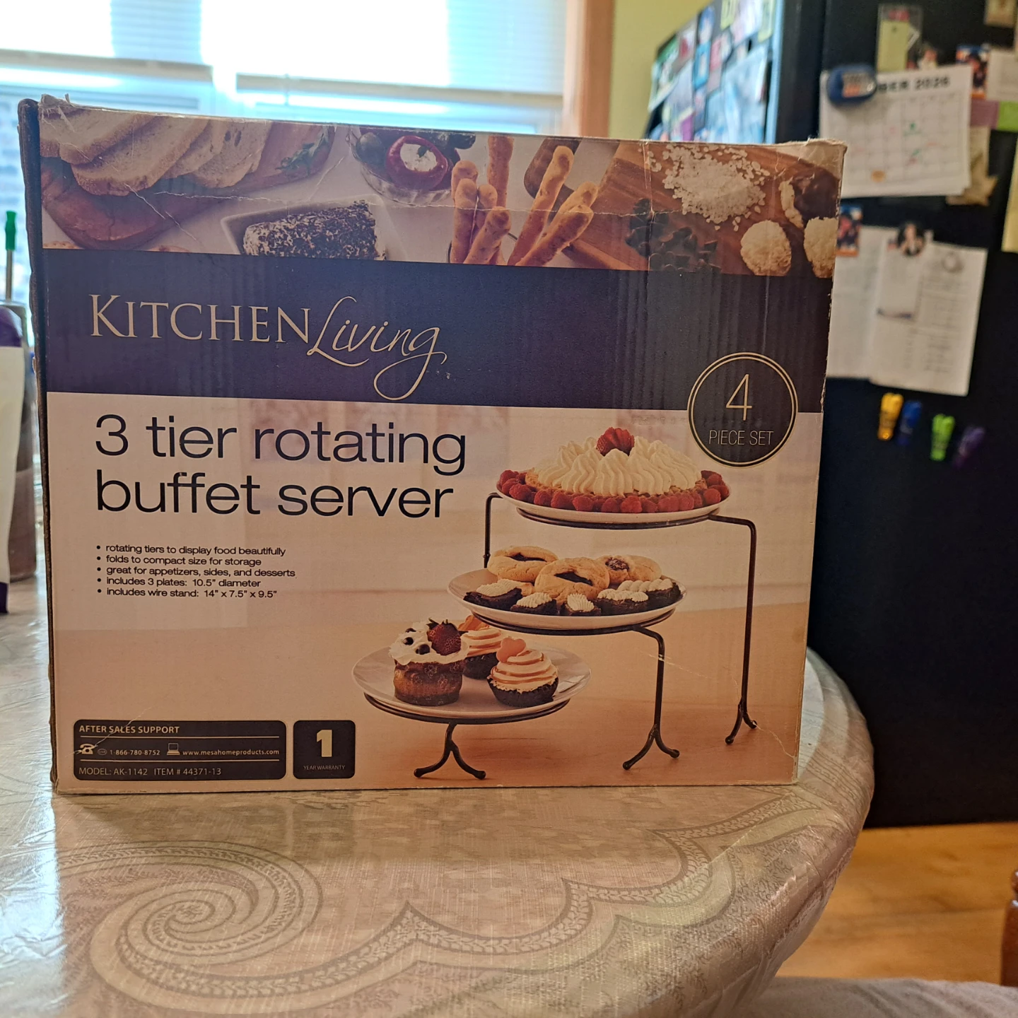 3 Tier Rotating Buffet Server