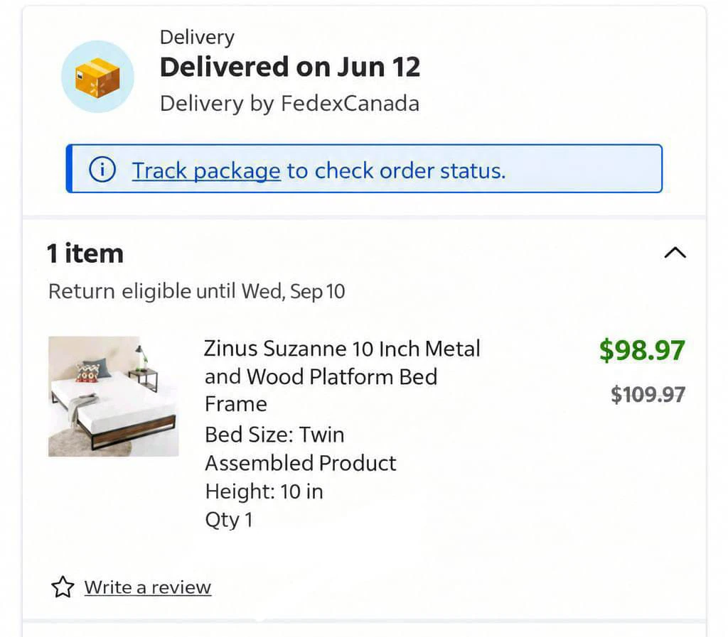 Zinus Suzanne Twin Platform Bed Frame - photo 2