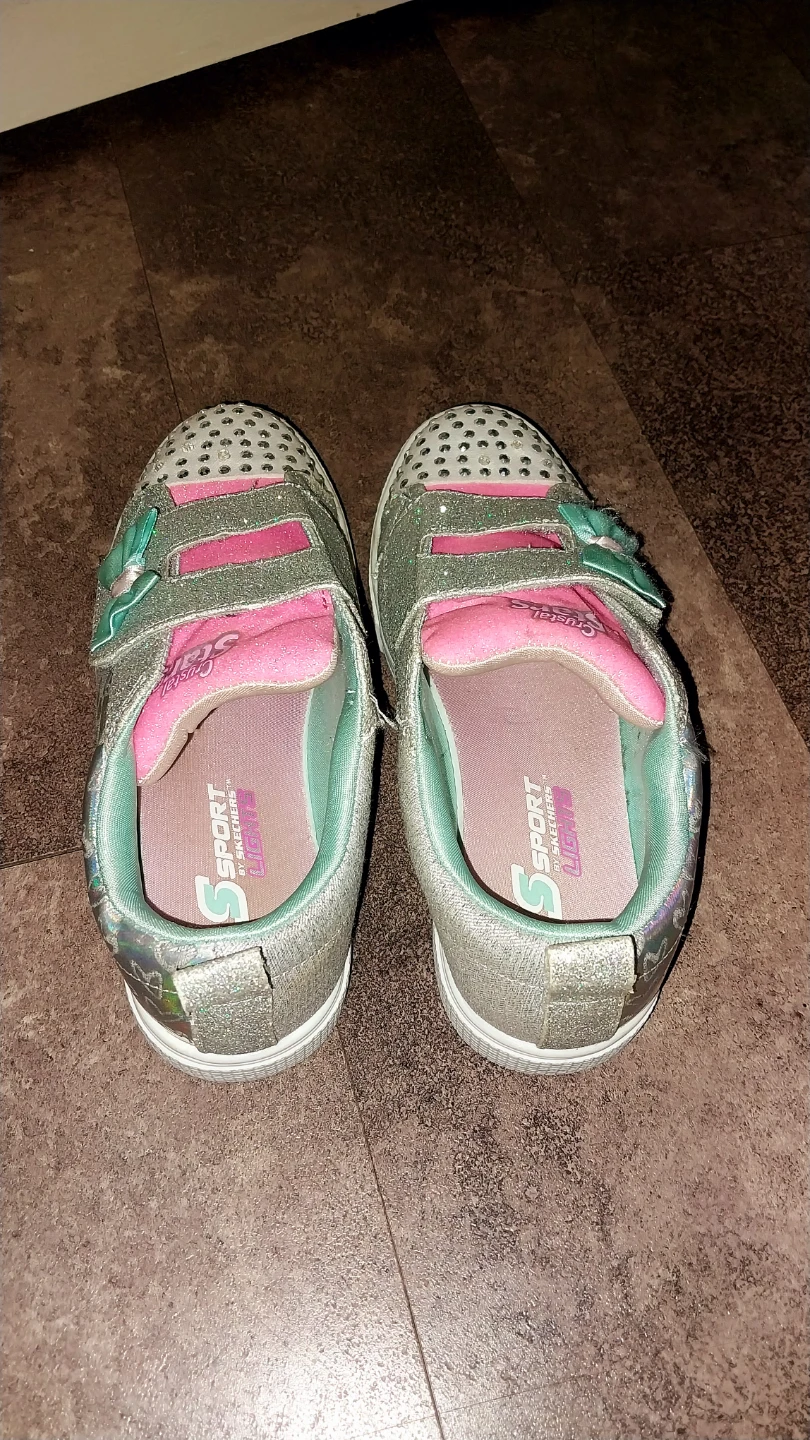 Skechers Crystal Stars light-up sneakers size 2 - photo 3