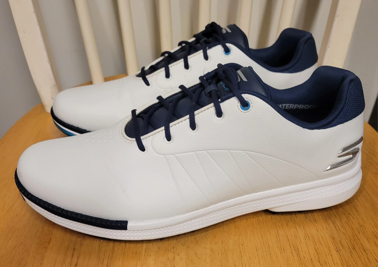 Skechers GO GOLF Tempo GF Shoes Sneakers White Blue Men Sz 10 - photo 2