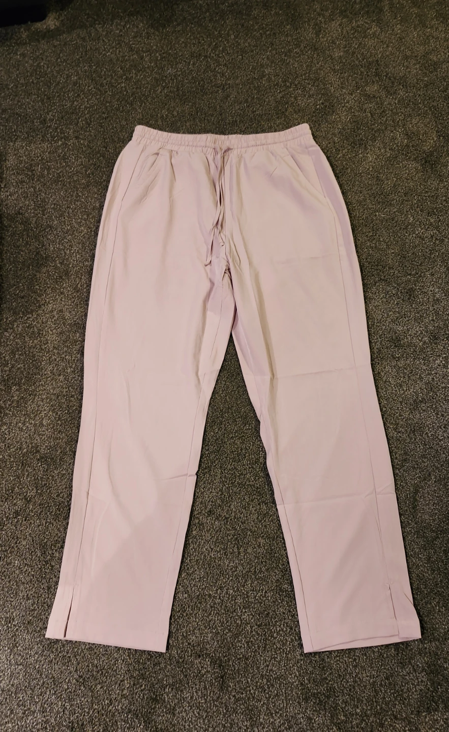 Pink Drawstring Casual Pants Size Large