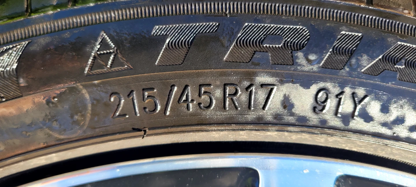 Set of 4 Honda Alloy Wheels with Tires - photo 5