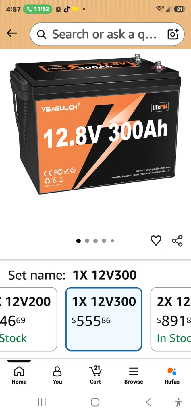 Idzlldi 12.8V 300Ah LiFePO4 Deep Cycle Battery - photo 2