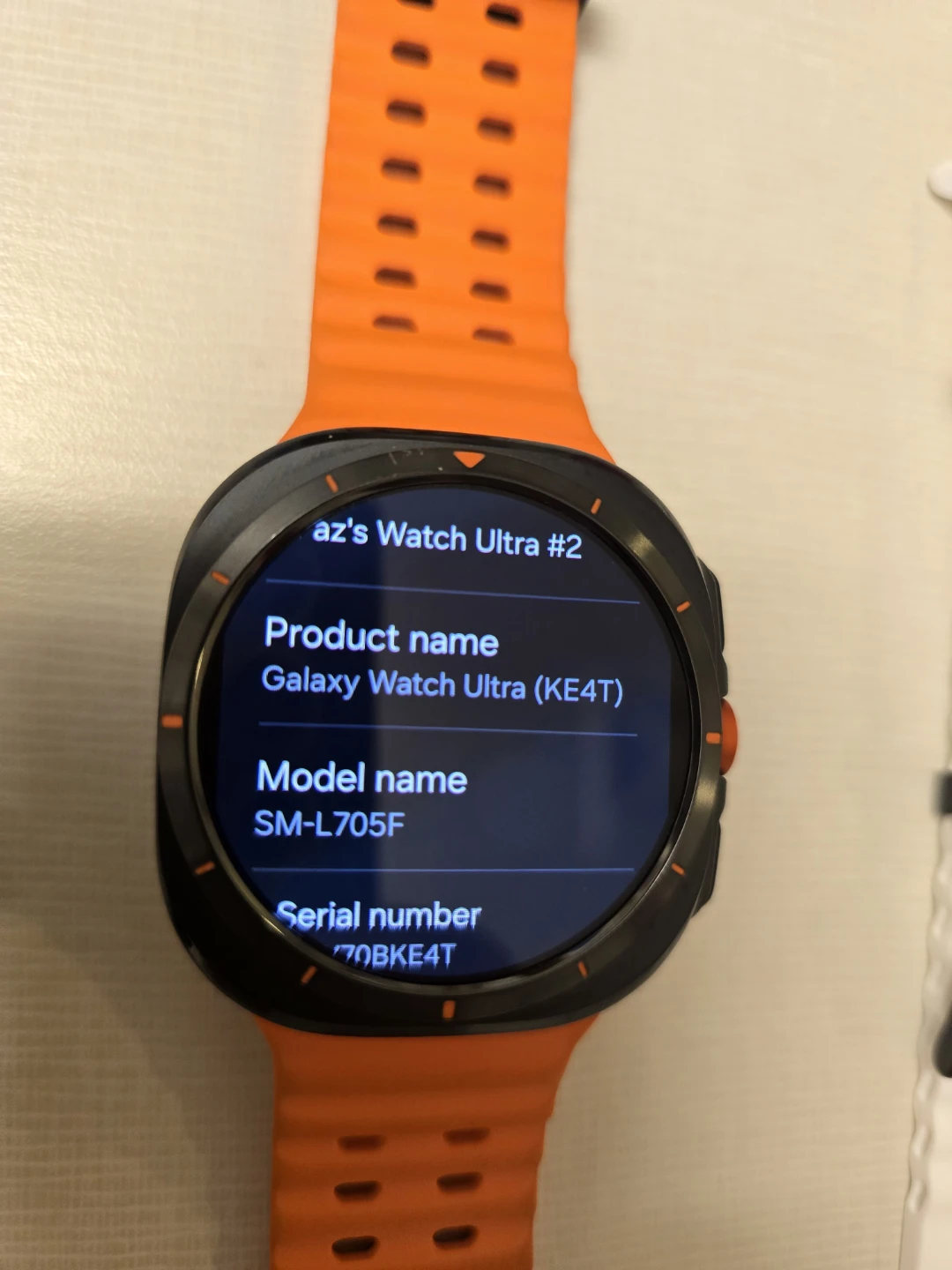 Samsung Galaxy Watch Ultra 2025 – 47mm LTE – 64GB – Grey/Orange - photo 5