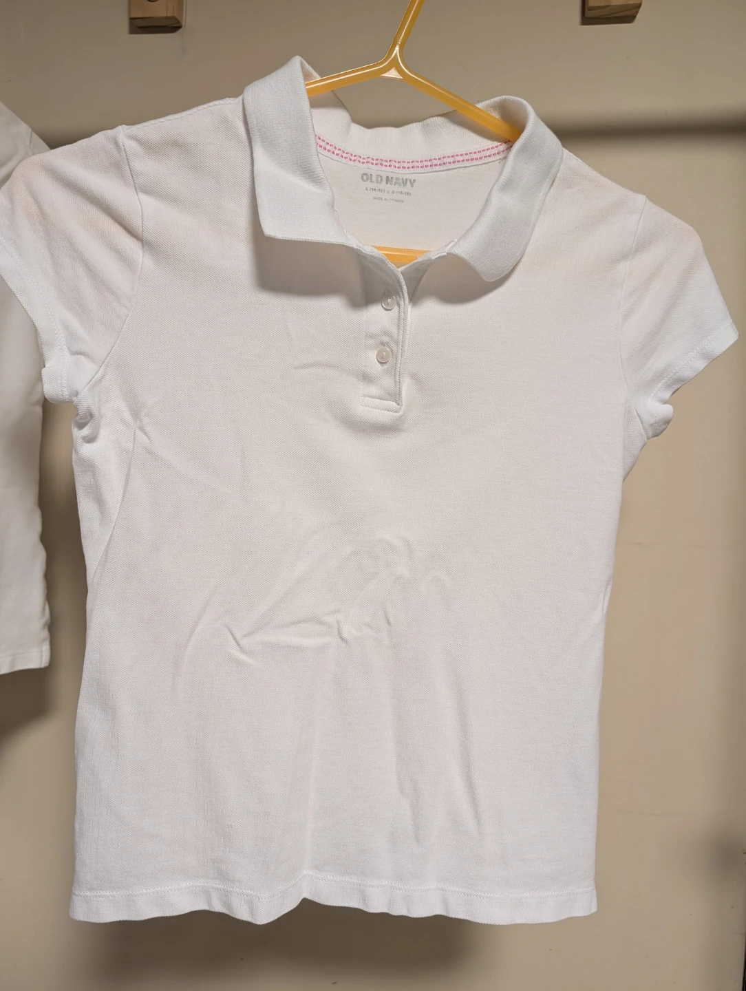 Girls School Uniform Polo Shirts - Size L (10/12) - Like New