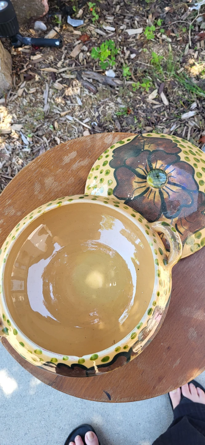 Vintage Handcrafted Pottery Casserole Dish - photo 4