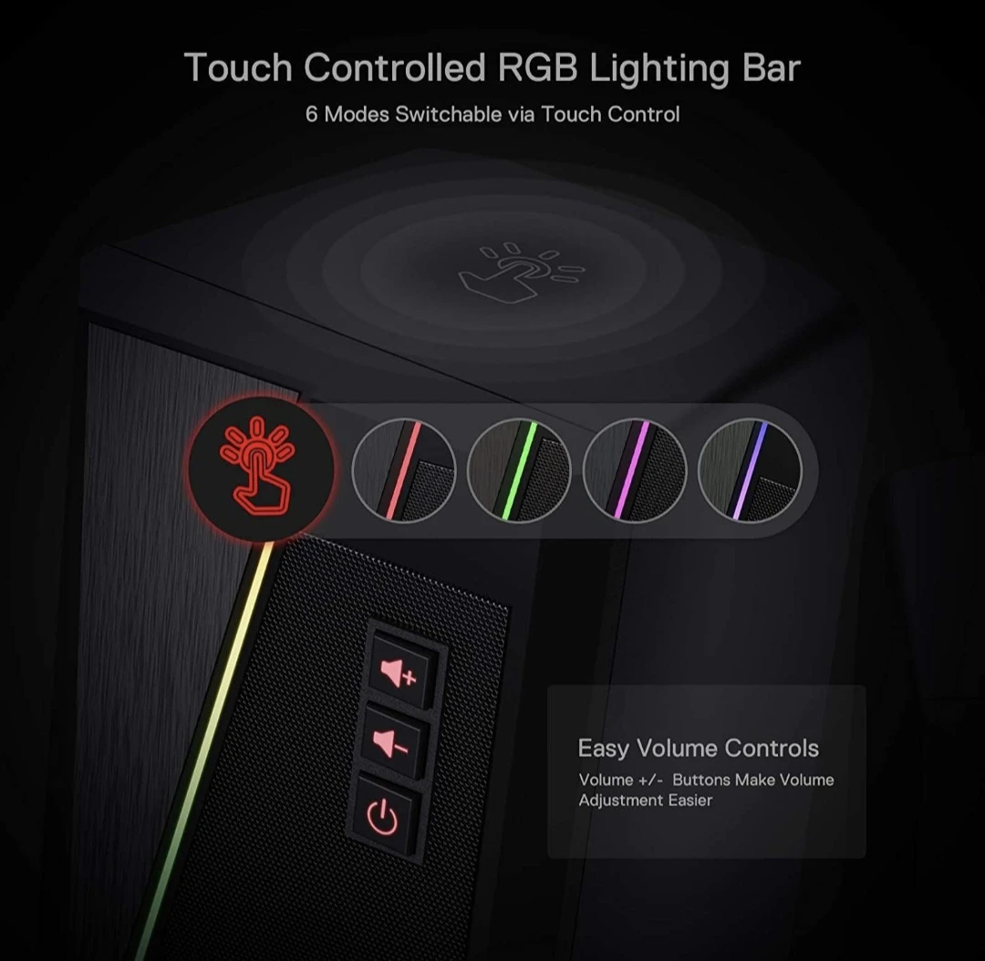 BNIB - Redragon Anvil RGB Desktop Speakers - photo 4