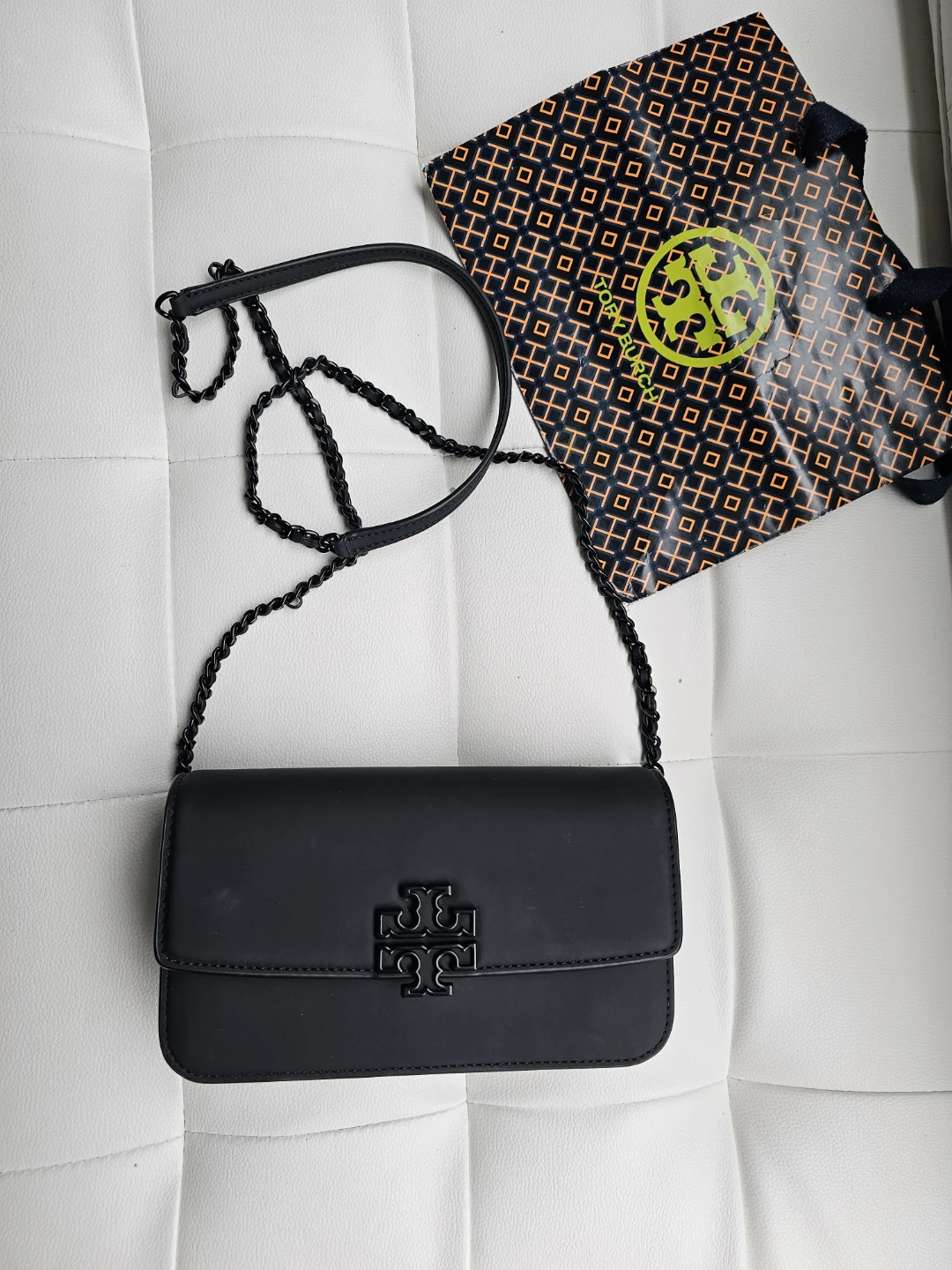 Authentic Tory Burch Black Chain Crossbody Bag - PRICE FIRM