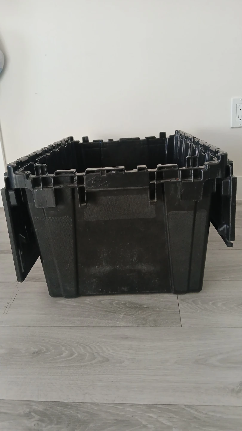 Large Black Storage Bin - photo 3