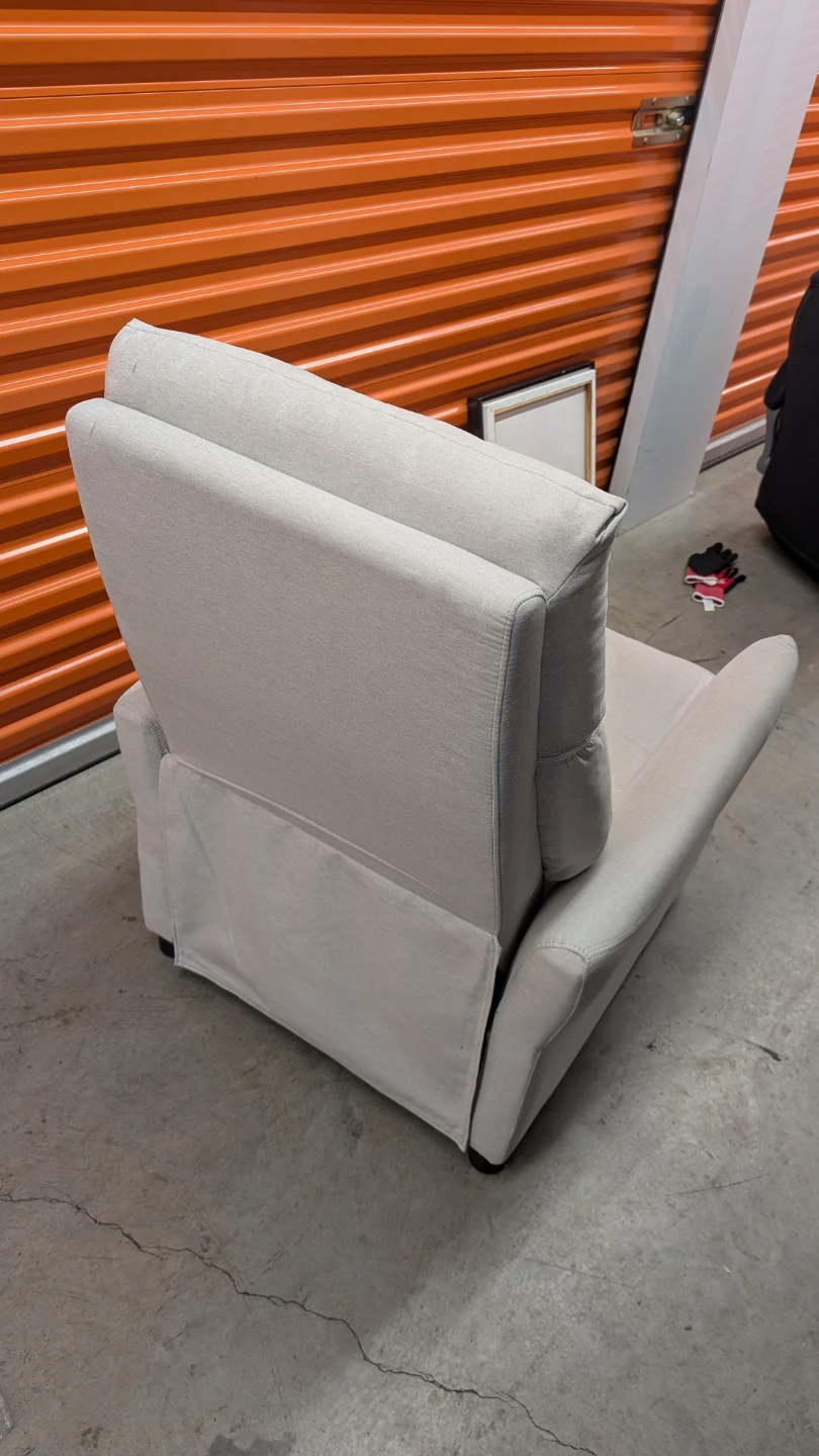 Ronaldo Reclining Armchair in Light Grey - photo 4