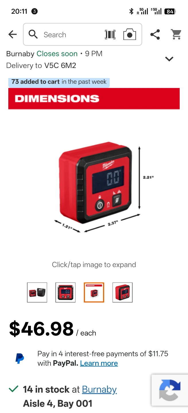 20%Milwaukee Digital Angle Gaugeu 48-22-5602 price fiirm - photo 4