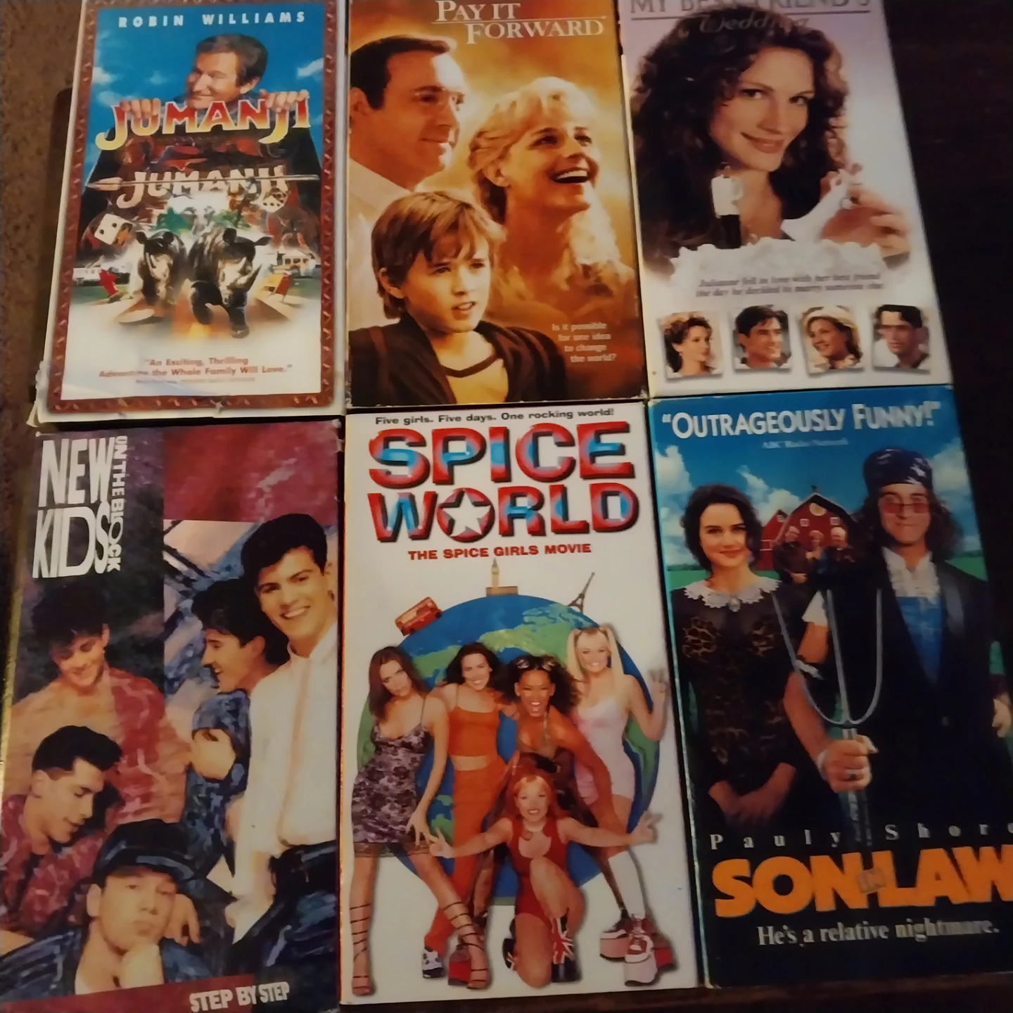 Set of 6 Vintage VHS Movies