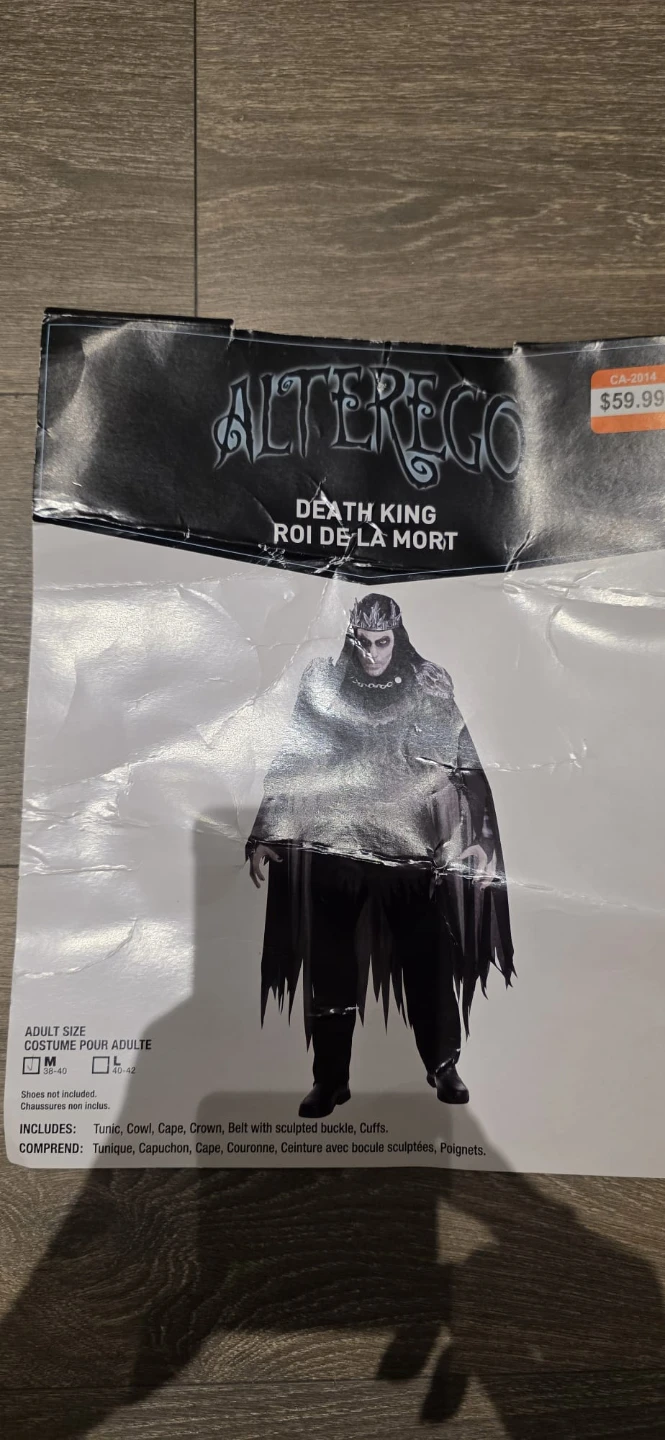 AlterEgo Death King Adult Costume Medium