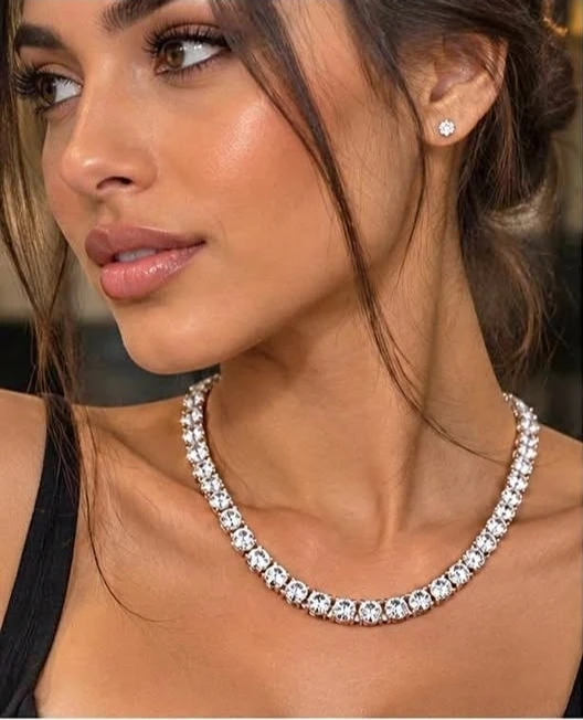 Sparkling ICED  Tennis Necklace