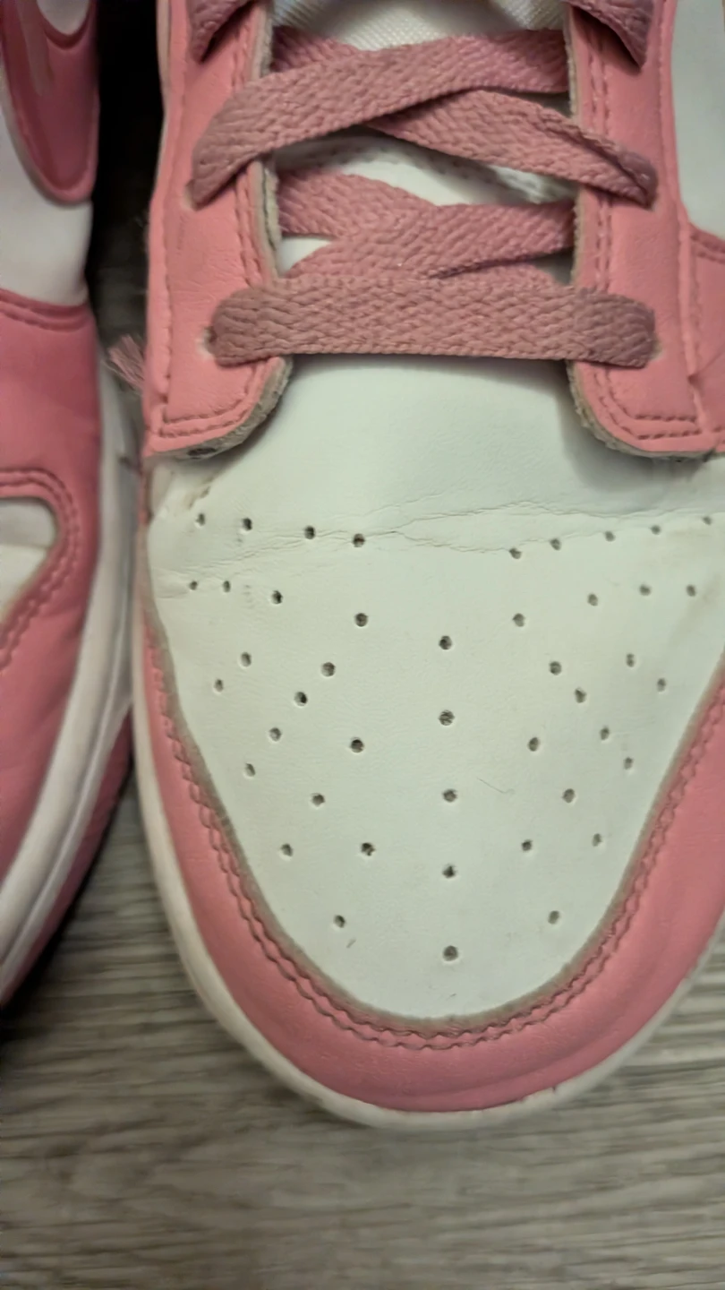 Nike Dunk Low Pink and White Sneakers  (Sold As Is) - photo 4