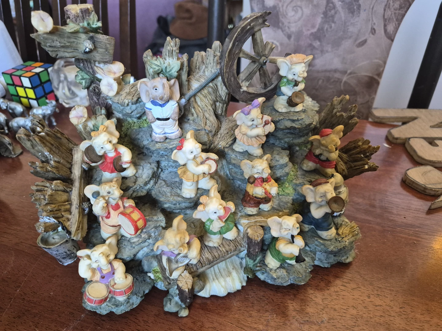 Elephant Marching Band Ornament