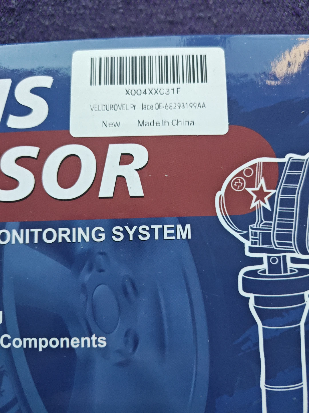 Veldurovel TPMS Tire Pressure Sensor Kit - 4 Pack - photo 2