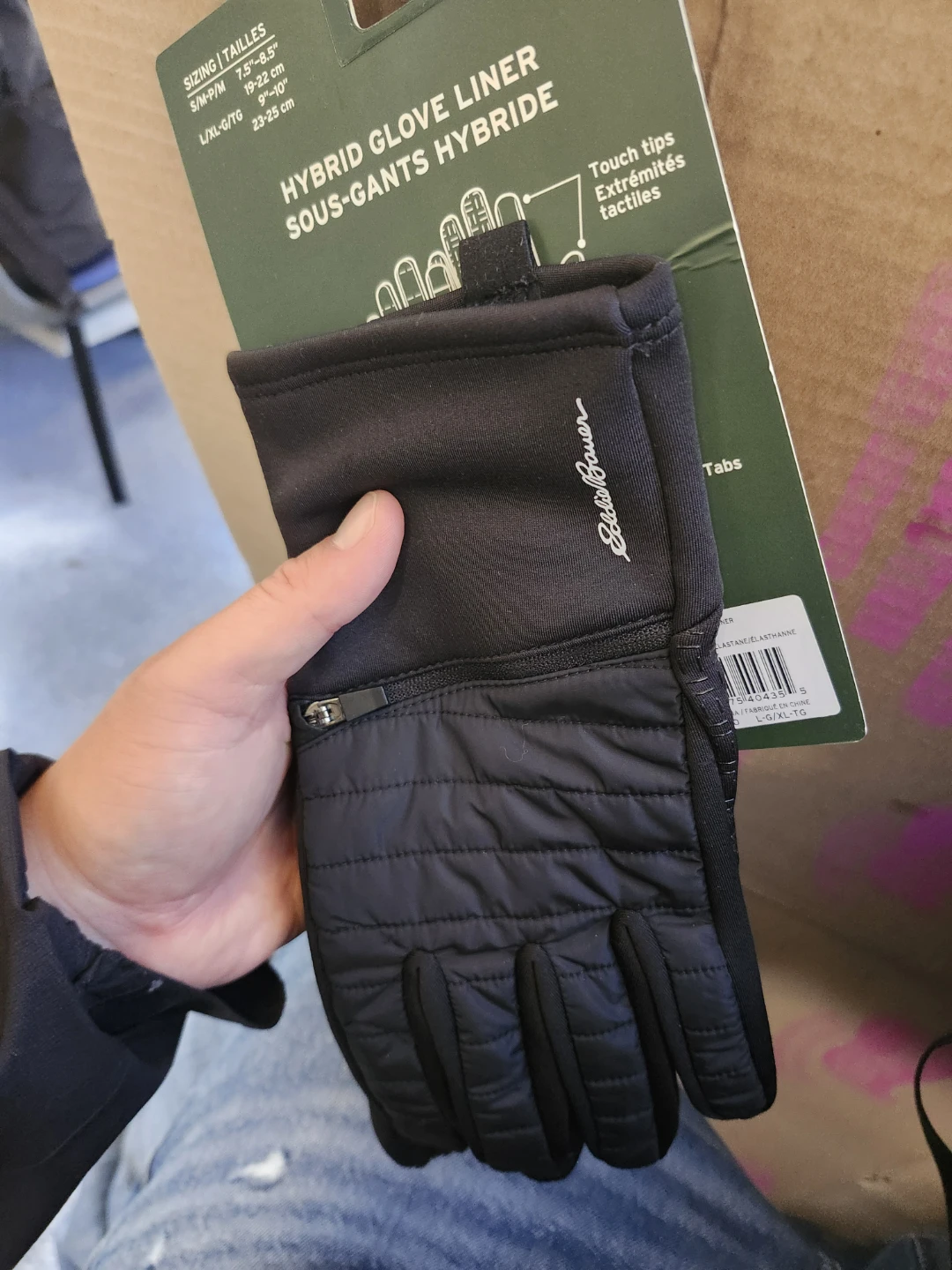 Eddie Bauer Hybrid Glove Liner - L/XL