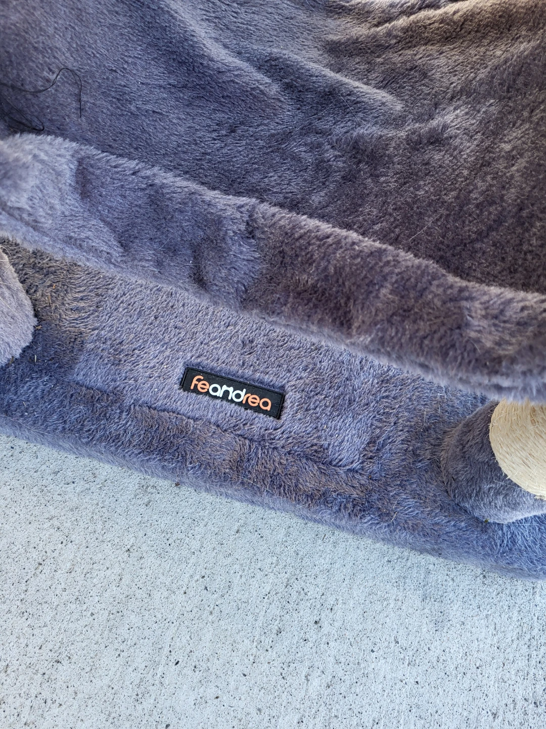 Grey multi-level cat tree with scratching posts - photo 4
