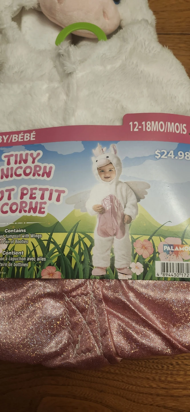 Tiny Unicorn Baby Costume 12-18 Months